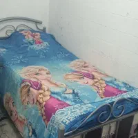 تخت خواب تکنفره فلز محکم همراه خوشخواب