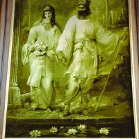 تابلو فرش کوروش و ماندانا دستباف تبریز اعلا