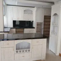 کابینت سفید صدفی دکور دار ((امیرعلی))