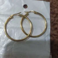 گوشواره طلایی رنگ ثابت 180