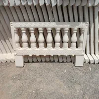 نرده بتنی نرده سنگی پله و‌ سنگ دور باغچه