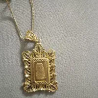 پلاک شمش و زنجیر طلا