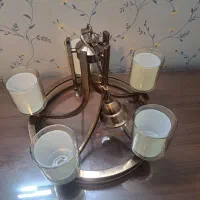 لوستر ۵ شعله فلزی ، شیک و بسیار تمیز