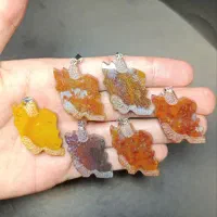 سنگ،نقشه ایران باسنگهای عقیق،شجرمنظره،جاسپر،لاجورد|جواهرات|شیراز, کاراندیش|دیوار