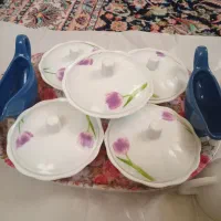 ۱۲ عدد استکان آکروپلیس ۵ عدد قندان و عدد جا سس|ظروف سرو و پذیرایی|کوزران, |دیوار