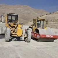 گریدر غلطک راهسازی آسفالت