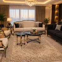 مبلمان فرانسوی ده نفره حصیری