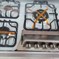 گاز استیل گاز شیشه صفحه ای و هود مخفی|اجاق گاز و لوازم برقی پختوپز|شاهینشهر, عطار|دیوار