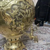 سماور دکور بزرگ طلایی|کلکسیون اشیاء عتیقه|میانه, |دیوار