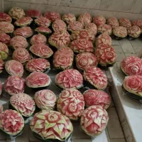 میوه آرایی و هندوانه آرایی شب یلدا عروس خانوم ها