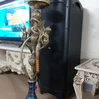 قلیان سلطنتی تنه دوفرشته برنجی|کلکسیون و سرگرمی|گلستان (تهران), |دیوار