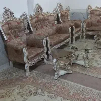 مبل و جلو مبلی چوبی