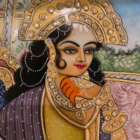 بشقاب طلاکوب  آنتیک هندوستان|صنایع دستی و سایر لوازم تزئینی|پردیس, فاز ۲|دیوار