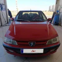 پژو پارس قرمز آلبالویی متالیک شیک بی نظیر