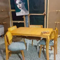 میزناهارخوری راش حصیری،ناهارخوری جدیدمینیمال،حصیری|میز و صندلی غذاخوری|خمینی‌شهر, |دیوار