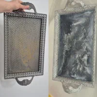 ظروف رزینی ،ساعت رزینی و تعمیر سینی|ظروف سرو و پذیرایی|یزد, |دیوار