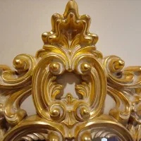 آینه ایستاده چوبی منبت کاری|آینه|تهران, سازمان برنامه شمالی|دیوار