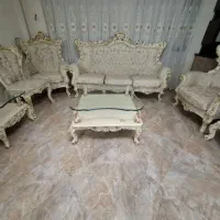 مبل سلطنتی ۹نفره|مبلمان خانگی و میز عسلی|ری, سرتخت|دیوار