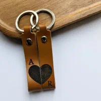 سرکلیدی چرم طبیعی با حکاکی لیزر اختصاصی