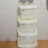 جا برنج و قند...|ظروف نگهدارنده، پلاستیکی، یک‌بارمصرف|جوانرود, |دیوار