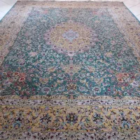 یک جفت فرش تمام ابریشم نوقابل معاوضه باماشین|فرش|اصفهان, نقش جهان|دیوار