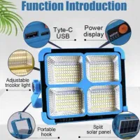لامپ  پروژکتور خورشیدی   پنل جدا و سیار   مدیا نور