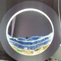 آینه دریا برجسته دارای ال ای دی نوری