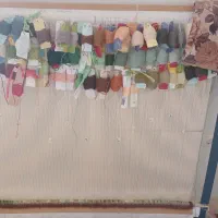 تابلو فرش نیمه کاره