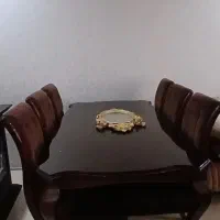 میز غذا خوری تمام چوب ۶ نفره کاملا سالم|میز و صندلی غذاخوری|کرج, حصارک بالا|دیوار