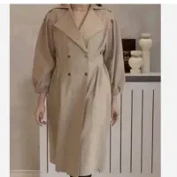 پالتو بلند زنانه پسته‌ای سایز 1 نو