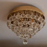 لوستر کریستالی LED دار