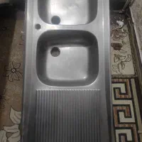 سینک ظرفشویی دوکاسه روکار