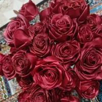 گل رز با روبان|گل مصنوعی|شهرکرد, |دیوار