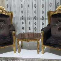مبل سلطنتی 9نفره/استیل/3عدد جلومبلی|مبلمان خانگی و میز عسلی|کرج, کوی زنبق|دیوار