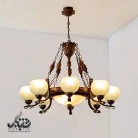 لوستر چوبی