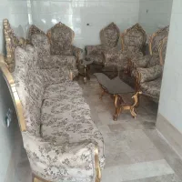 مبلمان سلطنتی ۹ نفره سالم|مبلمان خانگی و میز عسلی|قم, زنبیل آباد|دیوار