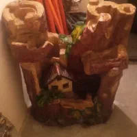 فروش دکور مجسمه کنده درختی آبشار