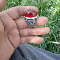 انگشتر نقره فیروزه چاهی محک نیشابور وعقیق یمنی|جواهرات|شهریار, کرد امیر|دیوار