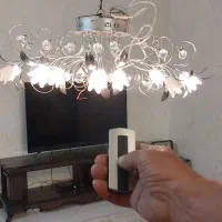 لوستر سقفی دوعدد باکنترل خاموش روشن|لوستر و چراغ آویز|ری, دولتآباد|دیوار