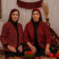 کت طرح گلیمی