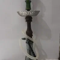 قلیون کوچک تنه چوبی