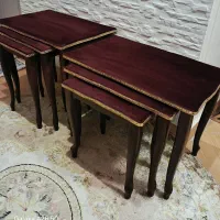 یک جفت میز عسلی سه تیکه