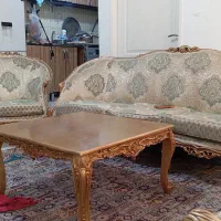 مبلمان کلاسیک 7نفره. جنس استیل چوبی مدل زمرد لگنی|مبلمان خانگی و میز عسلی|تهران, باشگاه نفت|دیوار