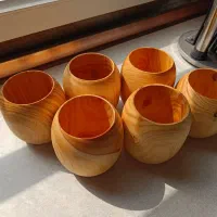 ست ۶ تایی لیوان چوبی