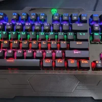 کیبورد t-dagger مدل مکانیکال سویچ آبی جعبه باز