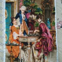 تابلوفرش شطرنج باز