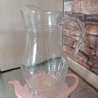 پارچ،لیوان شیشه ای ونمکدان چینی|ظروف سرو و پذیرایی|تبریز, |دیوار