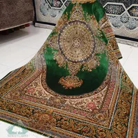 فرش تمام ابریشم به قیمت تولیدی1500شانه نخ ارجینال|فرش|شیراز, عادل آباد|دیوار