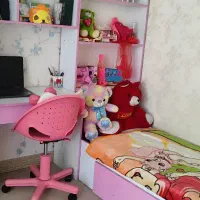 ست کامل کمد تخت میز تحریر کتابخانه|تخت و سرویس خواب|شهریار, شهریار|دیوار