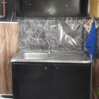 کابینت و سینک و آبچکان و شیرآب